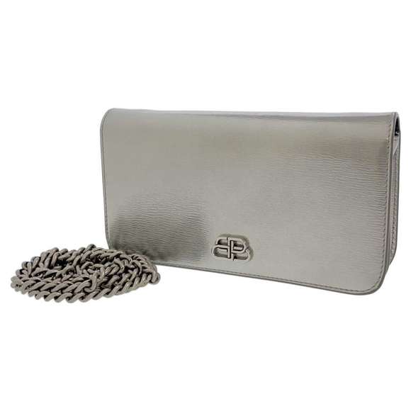 Balenciaga s Shoulder Bag Chain Holder Black BB Phone - Picture 1 of 8